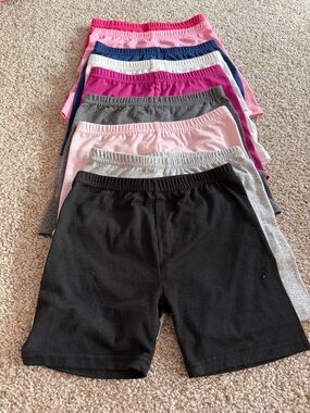 Girls 9 pack legging shorts